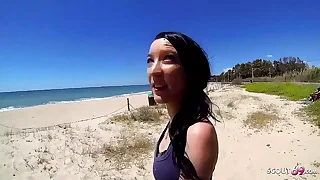 Skinny Teen Tania Pickup of Tricky Assfuck at Cause of Beach hard by old Guy